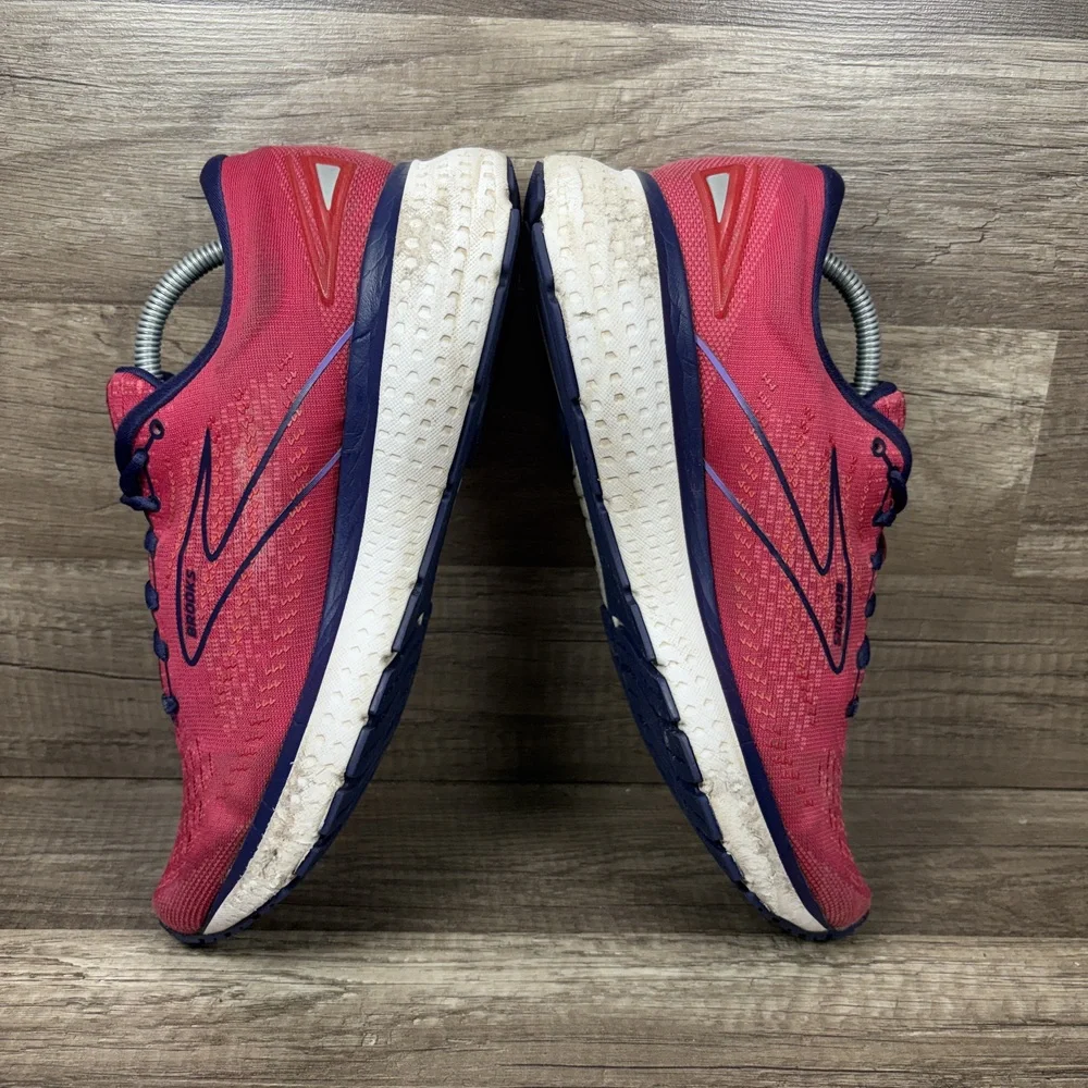 Brooks Glycerin 19 Red Blue Womens US Size 9.5 EUR 41 1203431B623 Running Shoes